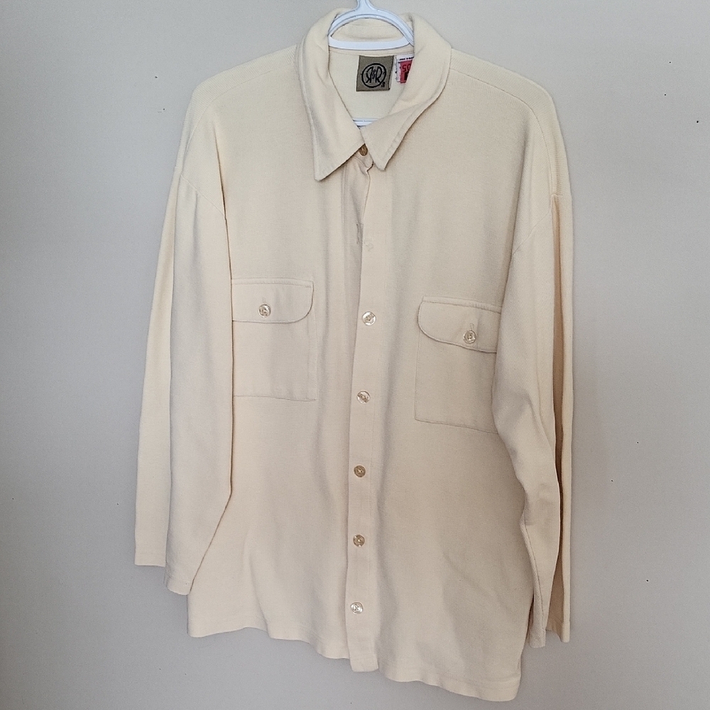 Cream Button-Up Jacket